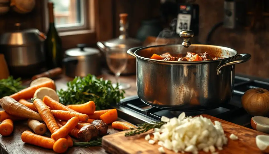 Hearty Beef Stew Preparation Hearty Beef Stew Preparation